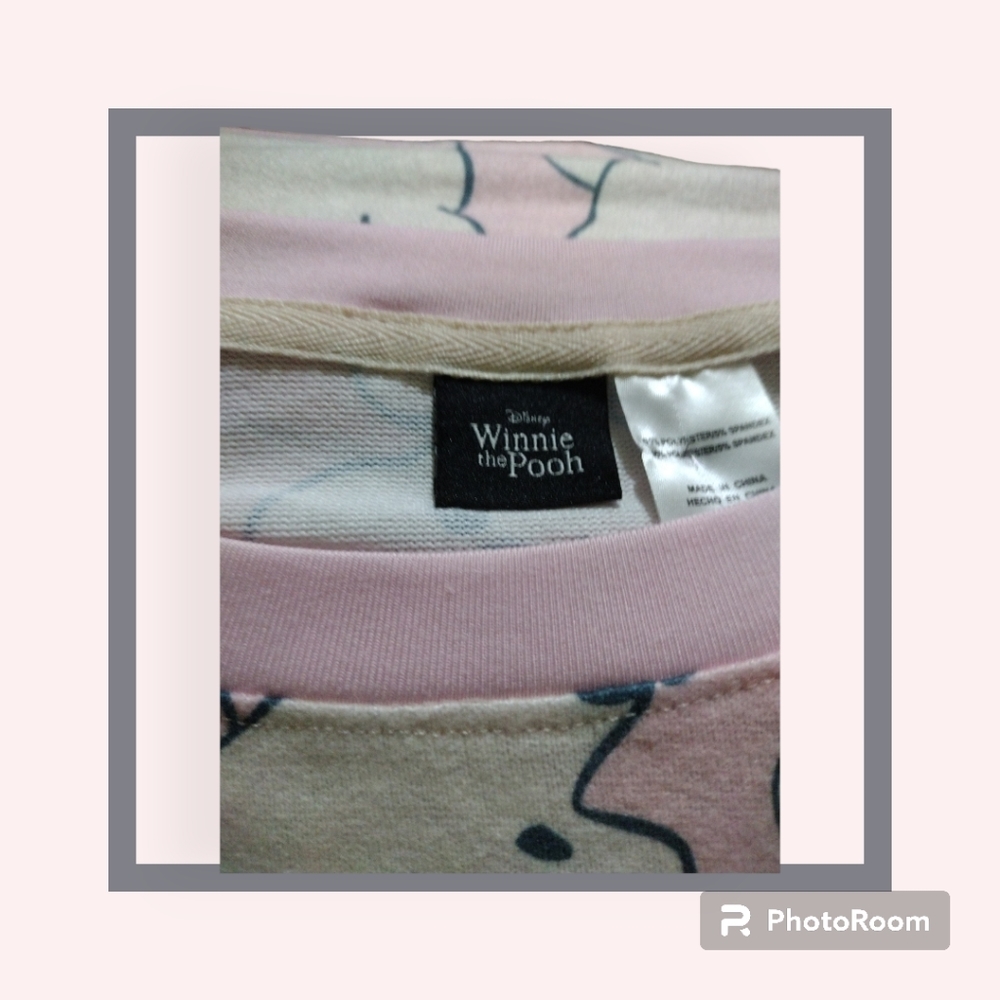 Disney Winnie the Pooh Pink Oversized Night Shirt Dress Sz XL - Picture 2 of 3